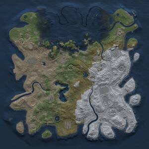 Thumbnail Rust Map: Procedural Map, Size: 4250, Seed: 323279833, 16 Monuments