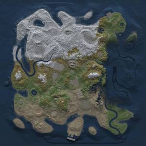 Thumbnail Rust Map: Procedural Map, Size: 3750, Seed: 513072314, 14 Monuments