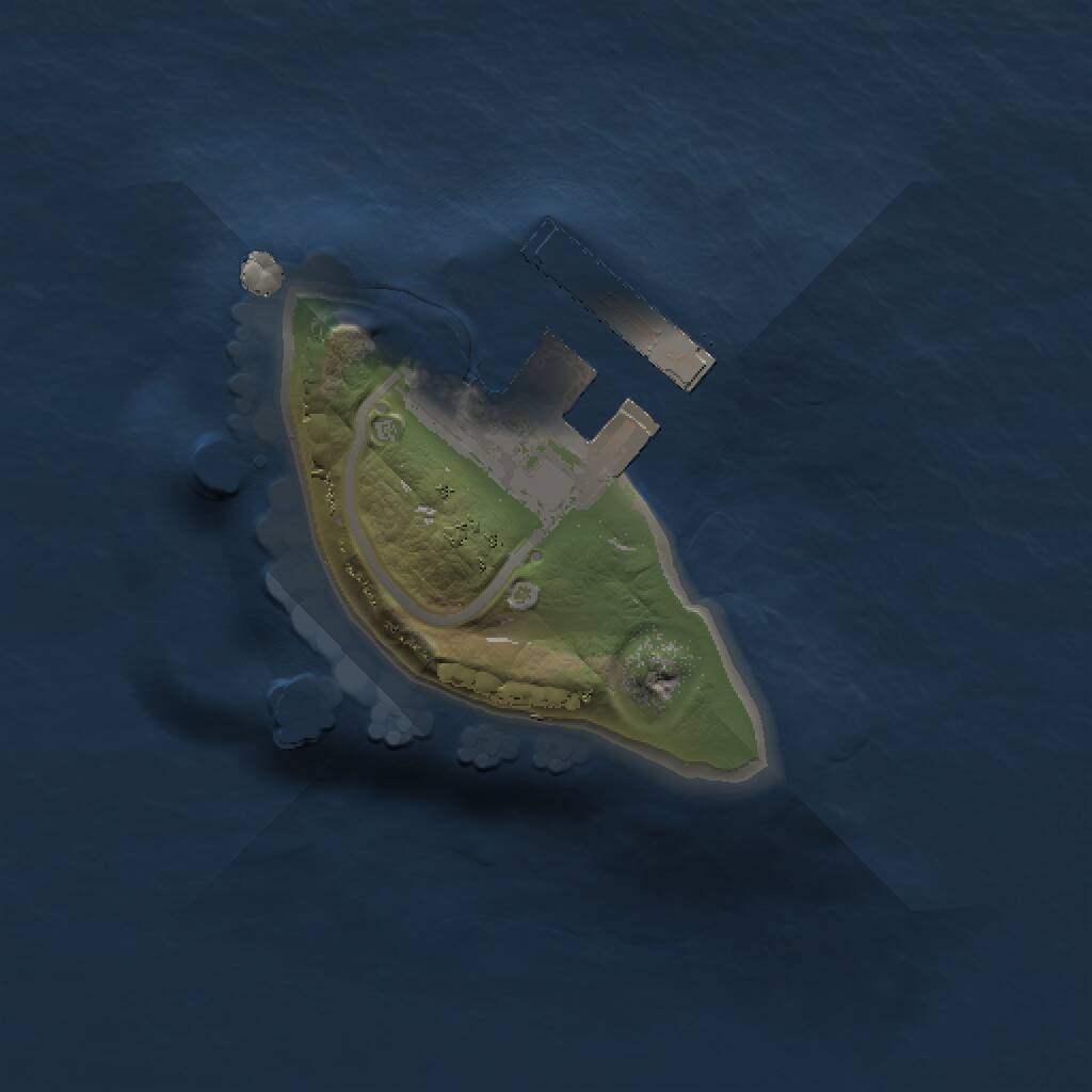 Rust Map: Procedural Map, Size: 1000, Seed: 910880722, 2 Monuments