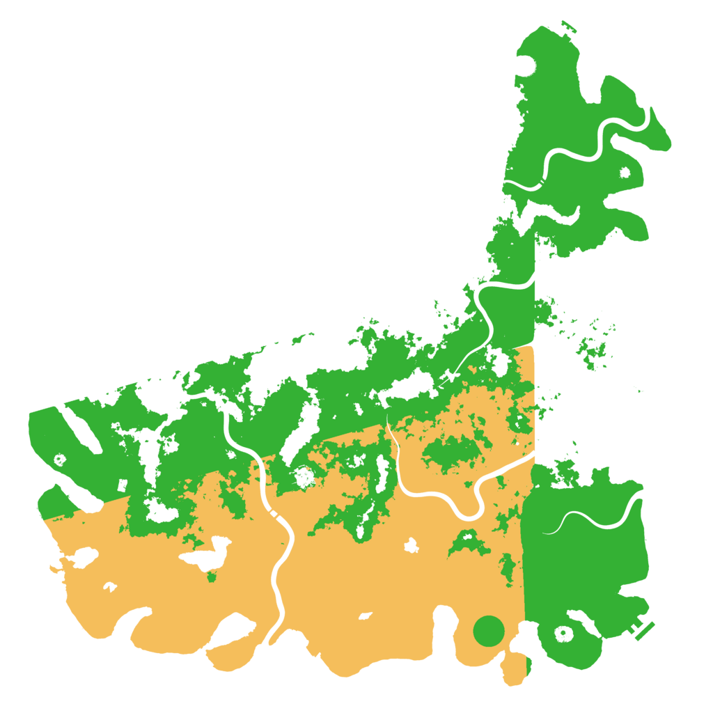 Biome Rust Map: Procedural Map, Size: 6000, Seed: 16238135