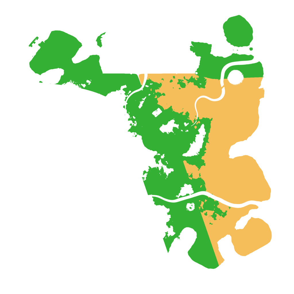 Biome Rust Map: Procedural Map, Size: 3500, Seed: 925886