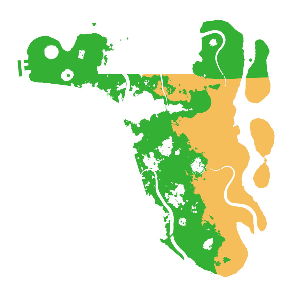 Biome Rust Map: Procedural Map, Size: 3700, Seed: 337152266