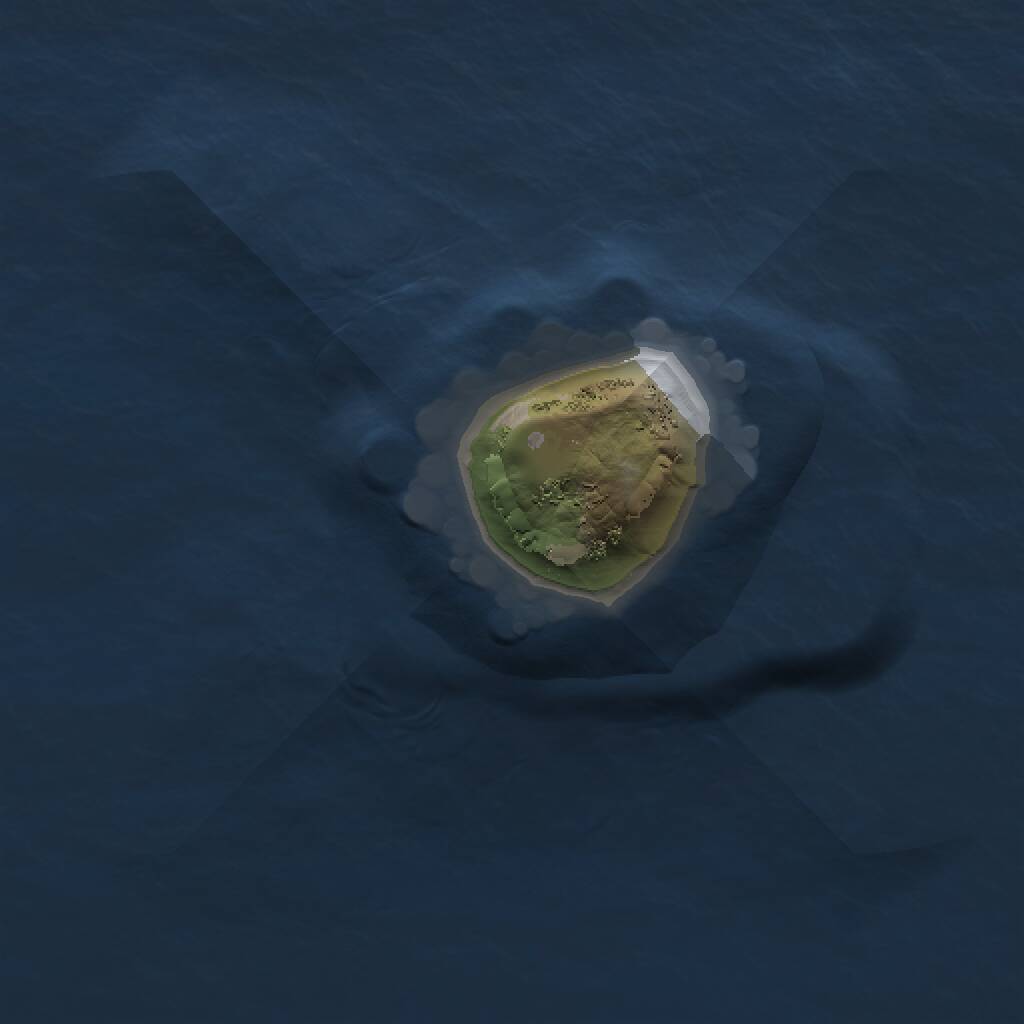 Rust Map: Procedural Map, Size: 1000, Seed: 1064222430, 1 Monuments