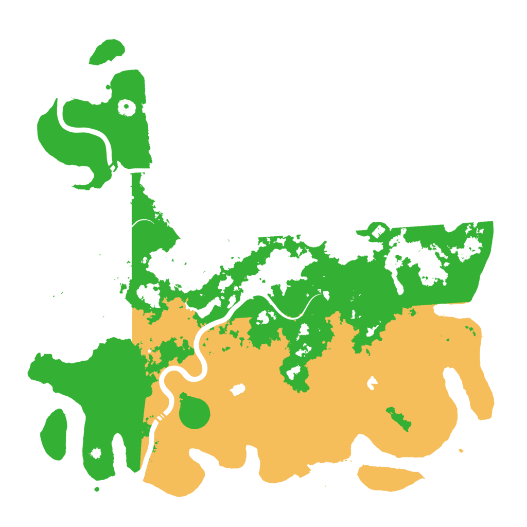 Biome Rust Map: Procedural Map, Size: 4500, Seed: 8888881