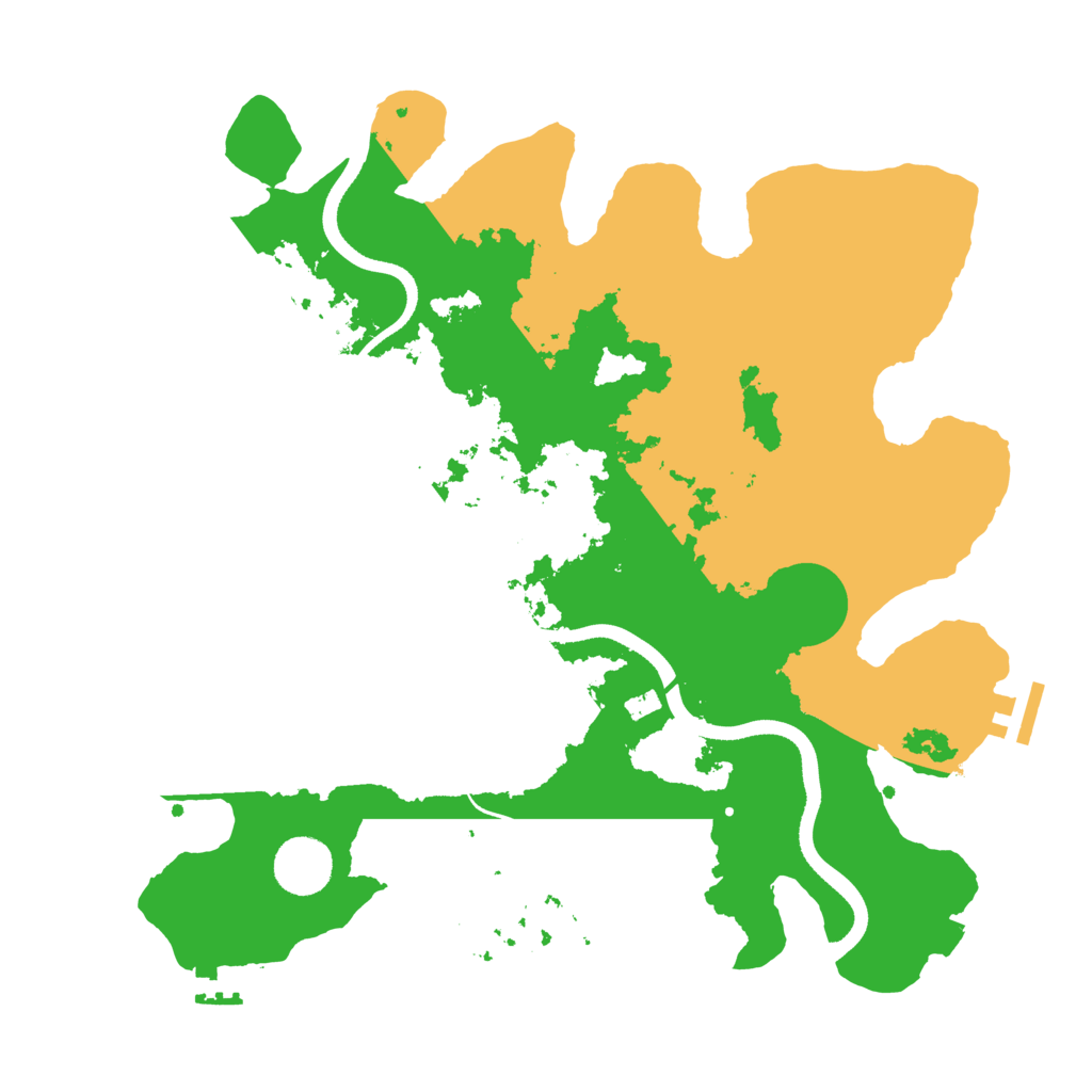 Biome Rust Map: Procedural Map, Size: 3500, Seed: 1572997140