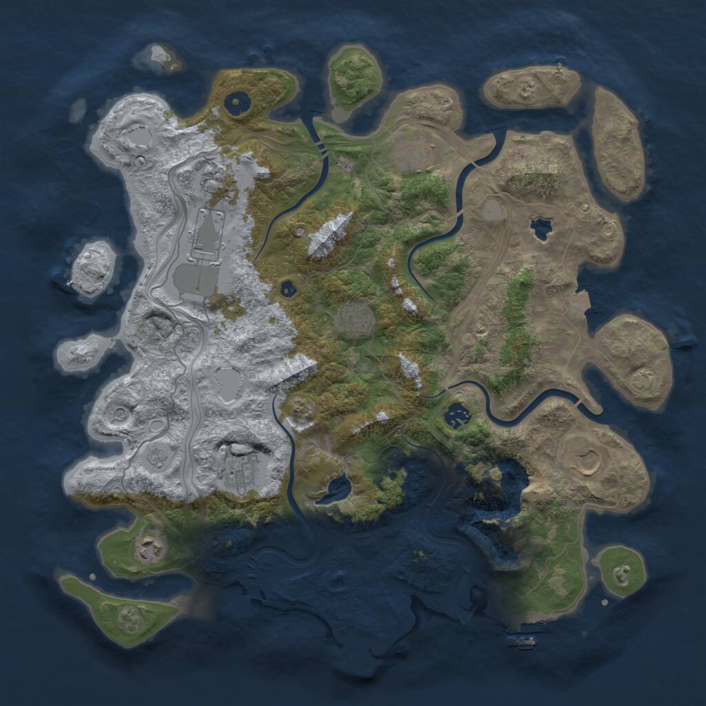 Rust Map: Procedural Map, Size: 4250, Seed: 31234562, 15 Monuments