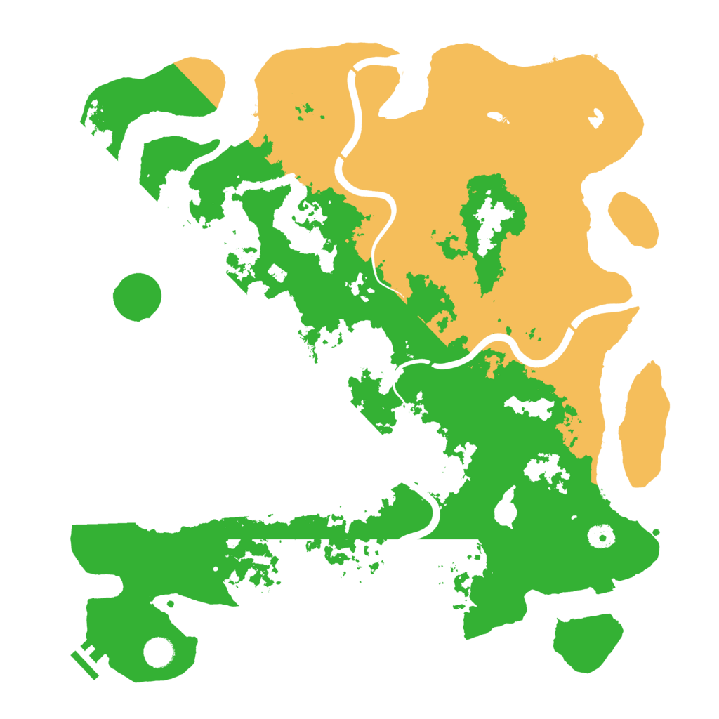 Biome Rust Map: Procedural Map, Size: 4200, Seed: 482399816