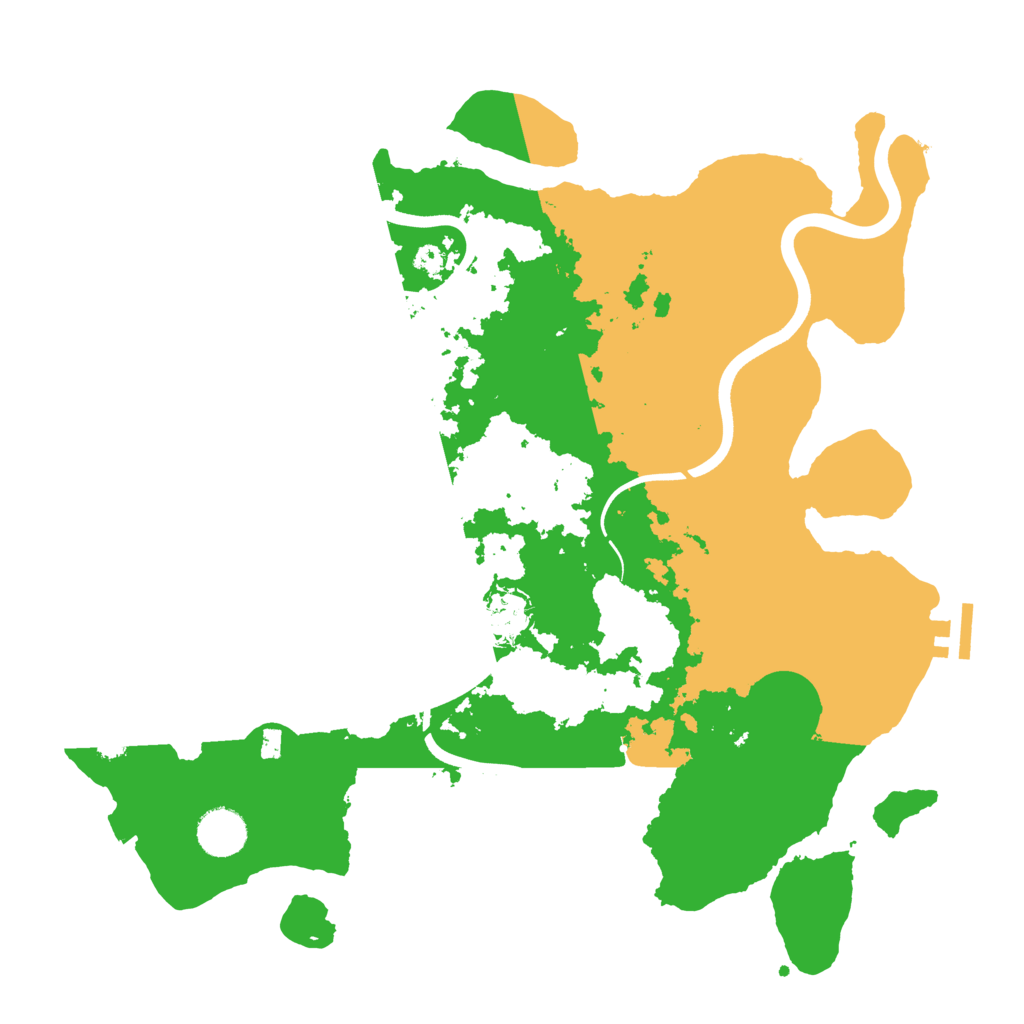 Biome Rust Map: Procedural Map, Size: 3700, Seed: 1974470323
