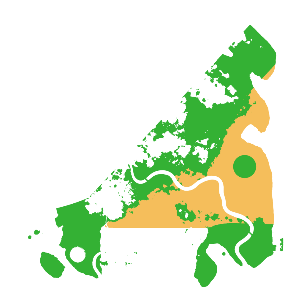 Biome Rust Map: Procedural Map, Size: 3500, Seed: 8435468