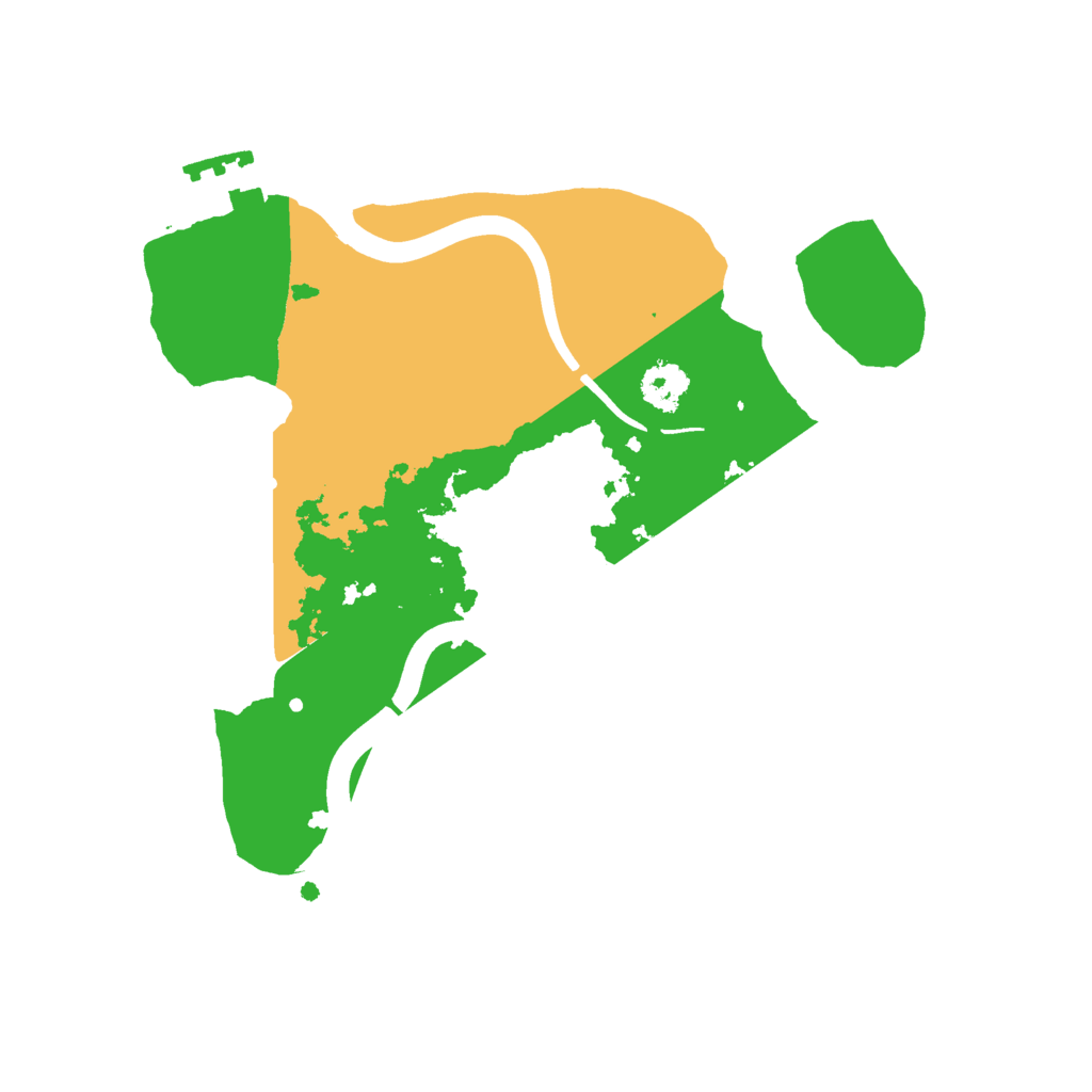 Biome Rust Map: Procedural Map, Size: 2350, Seed: 669399494