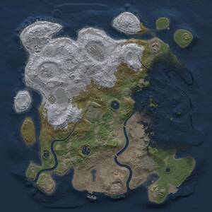 Thumbnail Rust Map: Procedural Map, Size: 3750, Seed: 1126416671, 15 Monuments