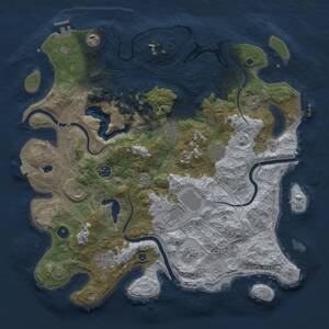 Thumbnail Rust Map: Procedural Map, Size: 4250, Seed: 1289664212, 15 Monuments