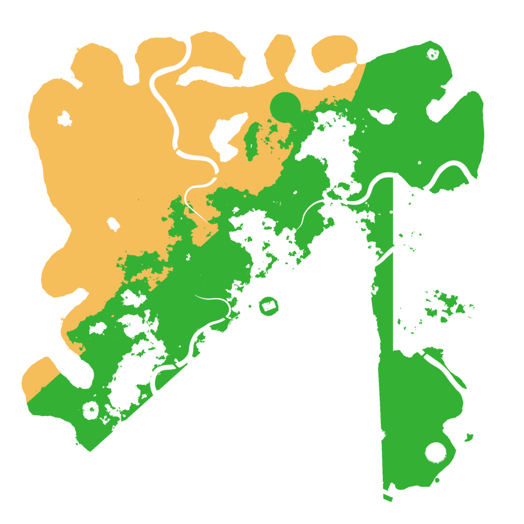 Biome Rust Map: Procedural Map, Size: 4500, Seed: 13443