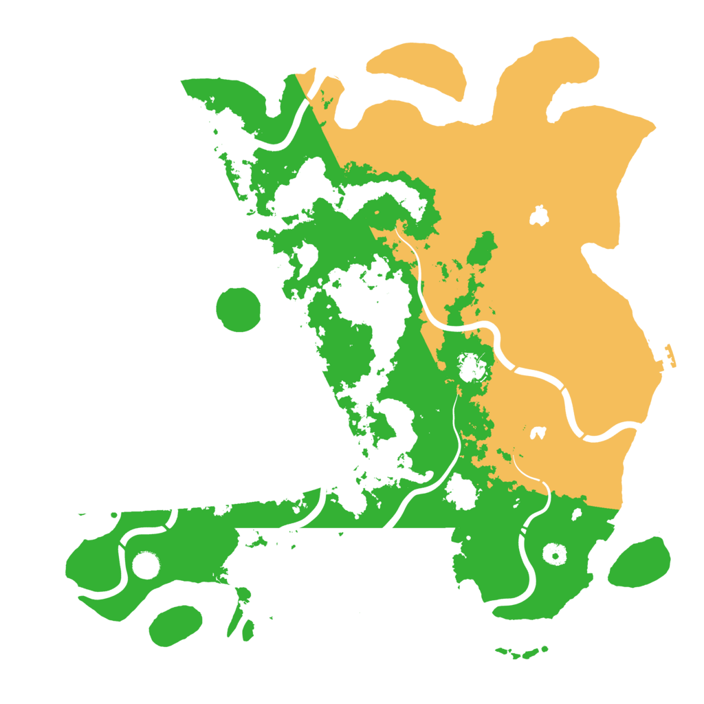 Biome Rust Map: Procedural Map, Size: 4500, Seed: 173541124