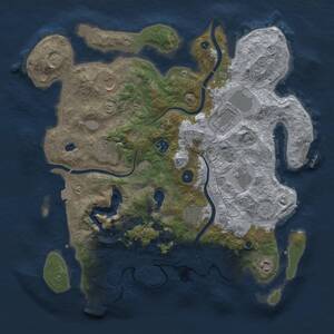 Thumbnail Rust Map: Procedural Map, Size: 4000, Seed: 776157822, 14 Monuments