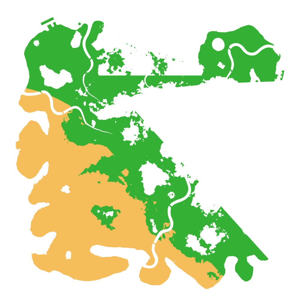 Biome Rust Map: Procedural Map, Size: 4500, Seed: 875579057