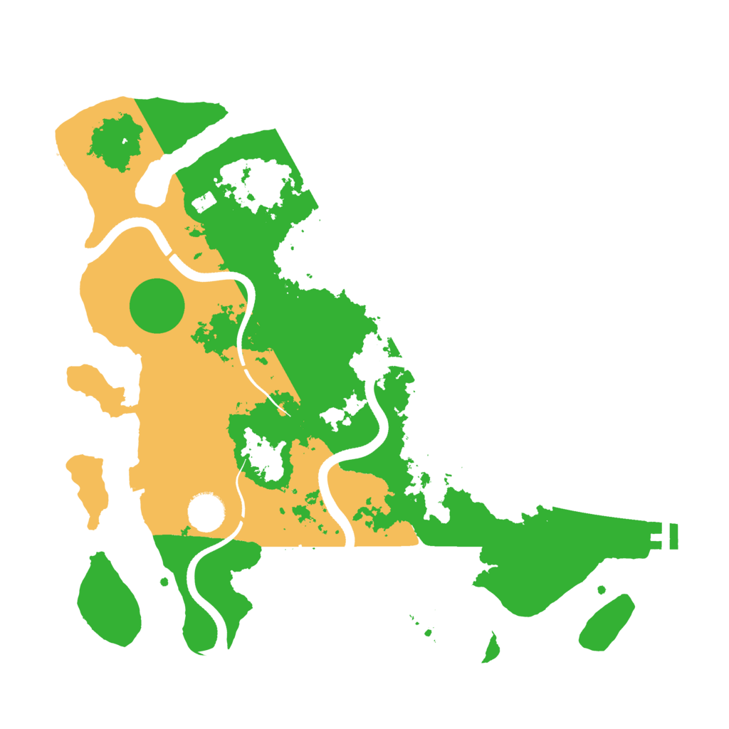 Biome Rust Map: Procedural Map, Size: 3500, Seed: 877033991