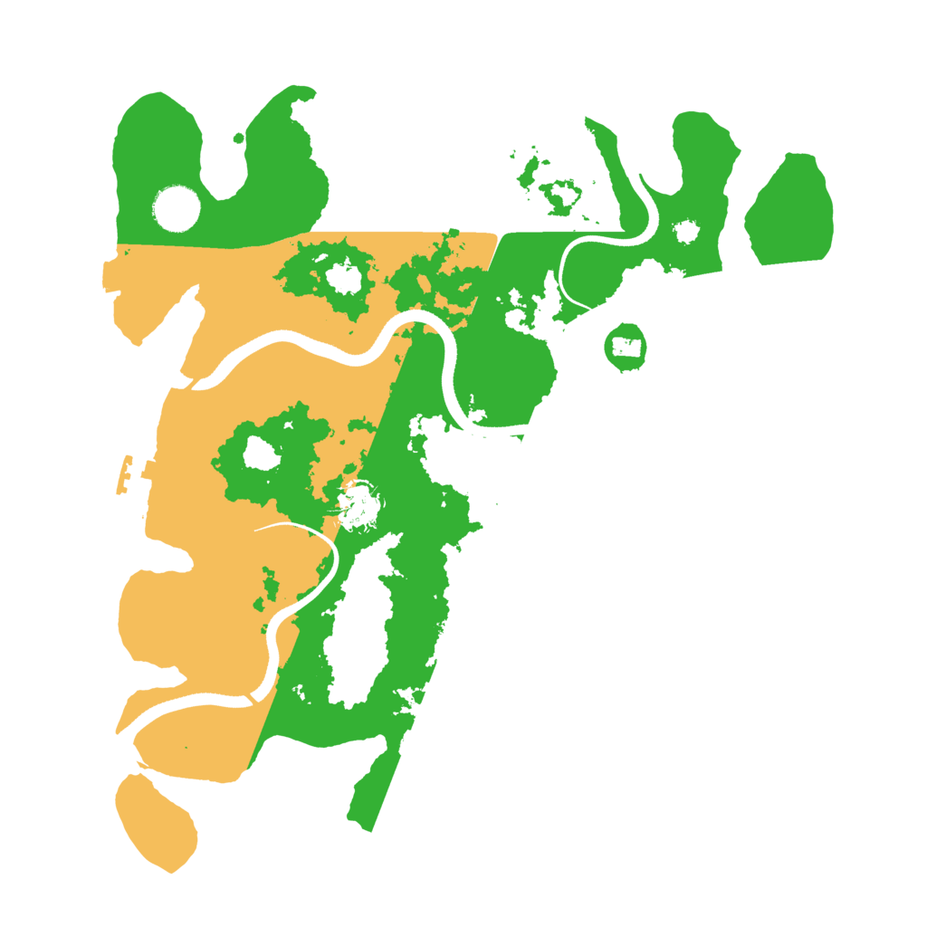 Biome Rust Map: Procedural Map, Size: 3500, Seed: 3569
