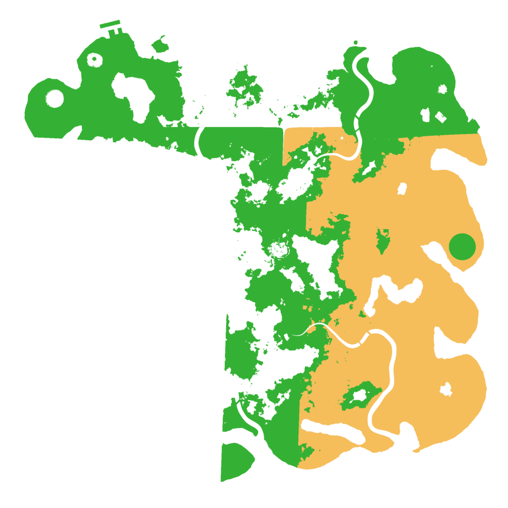 Biome Rust Map: Procedural Map, Size: 5000, Seed: 86391745