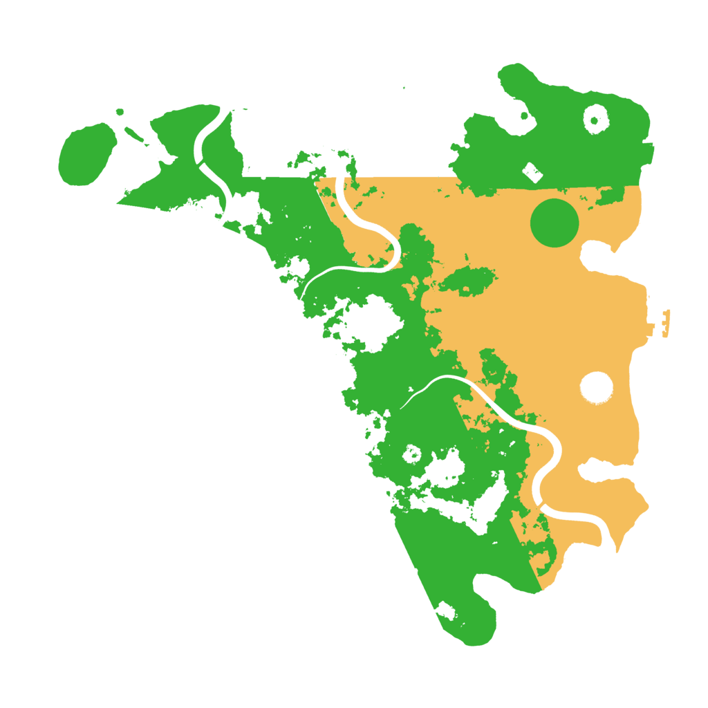 Biome Rust Map: Procedural Map, Size: 3850, Seed: 121