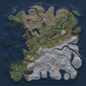 Thumbnail Rust Map: Procedural Map, Size: 4250, Seed: 1699870996, 15 Monuments