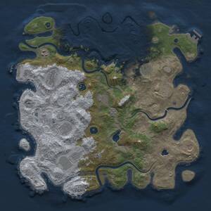 Thumbnail Rust Map: Procedural Map, Size: 4200, Seed: 1594911690, 17 Monuments