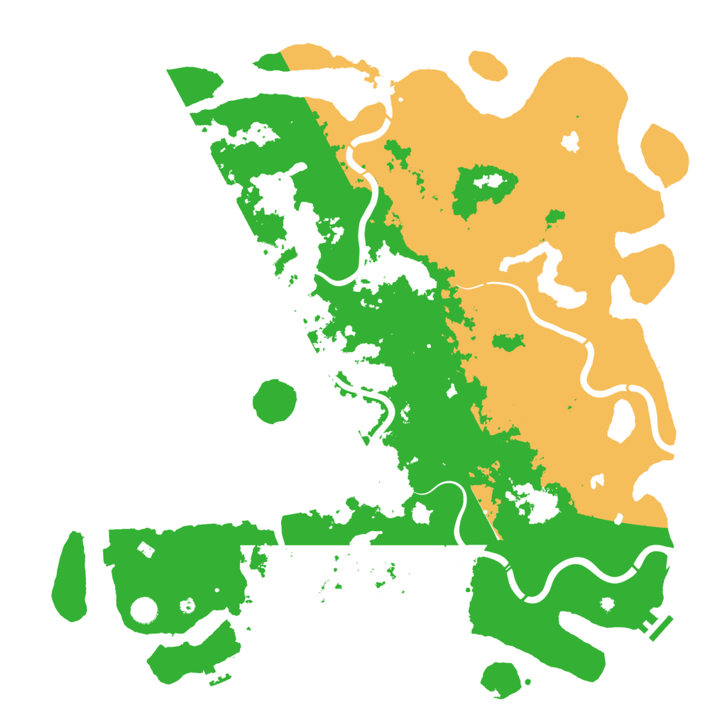 Biome Rust Map: Procedural Map, Size: 4800, Seed: 2052407029