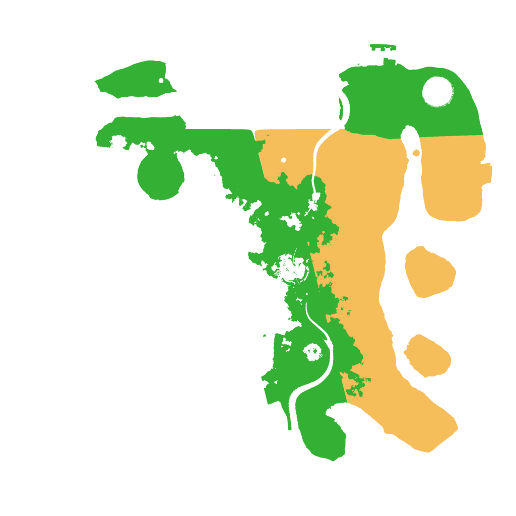 Biome Rust Map: Procedural Map, Size: 3000, Seed: 23463425