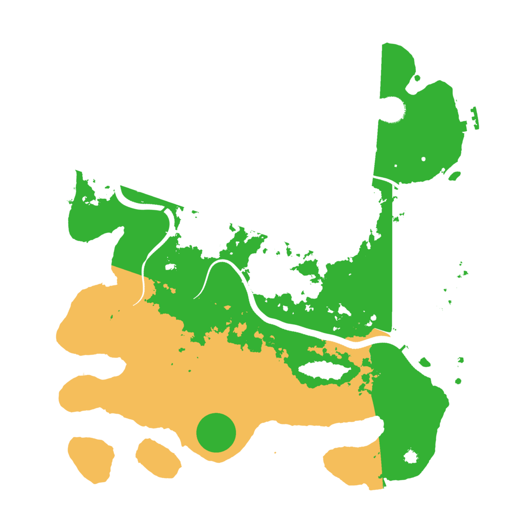 Biome Rust Map: Procedural Map, Size: 3500, Seed: 993900820