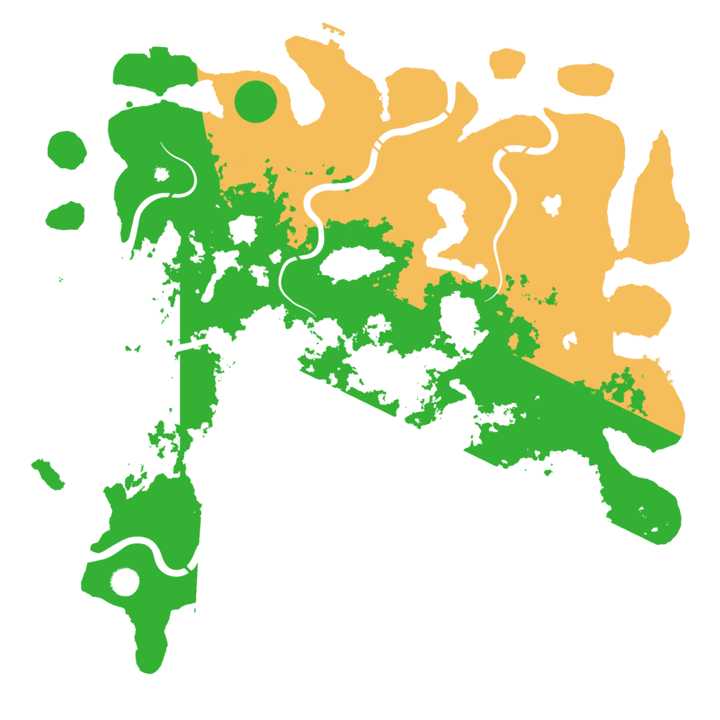 Biome Rust Map: Procedural Map, Size: 4500, Seed: 437813257