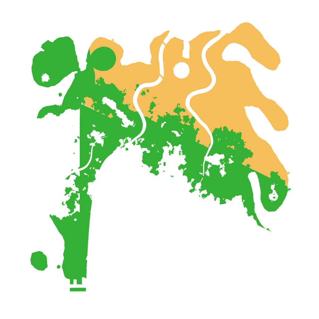 Biome Rust Map: Procedural Map, Size: 3500, Seed: 1389424