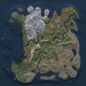 Thumbnail Rust Map: Procedural Map, Size: 4250, Seed: 1483743531, 16 Monuments