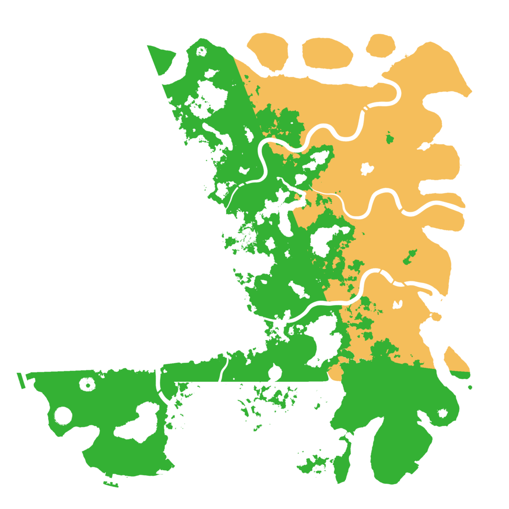 Biome Rust Map: Procedural Map, Size: 5000, Seed: 705400449