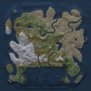 Thumbnail Rust Map: Procedural Map, Size: 4000, Seed: 12603, 14 Monuments