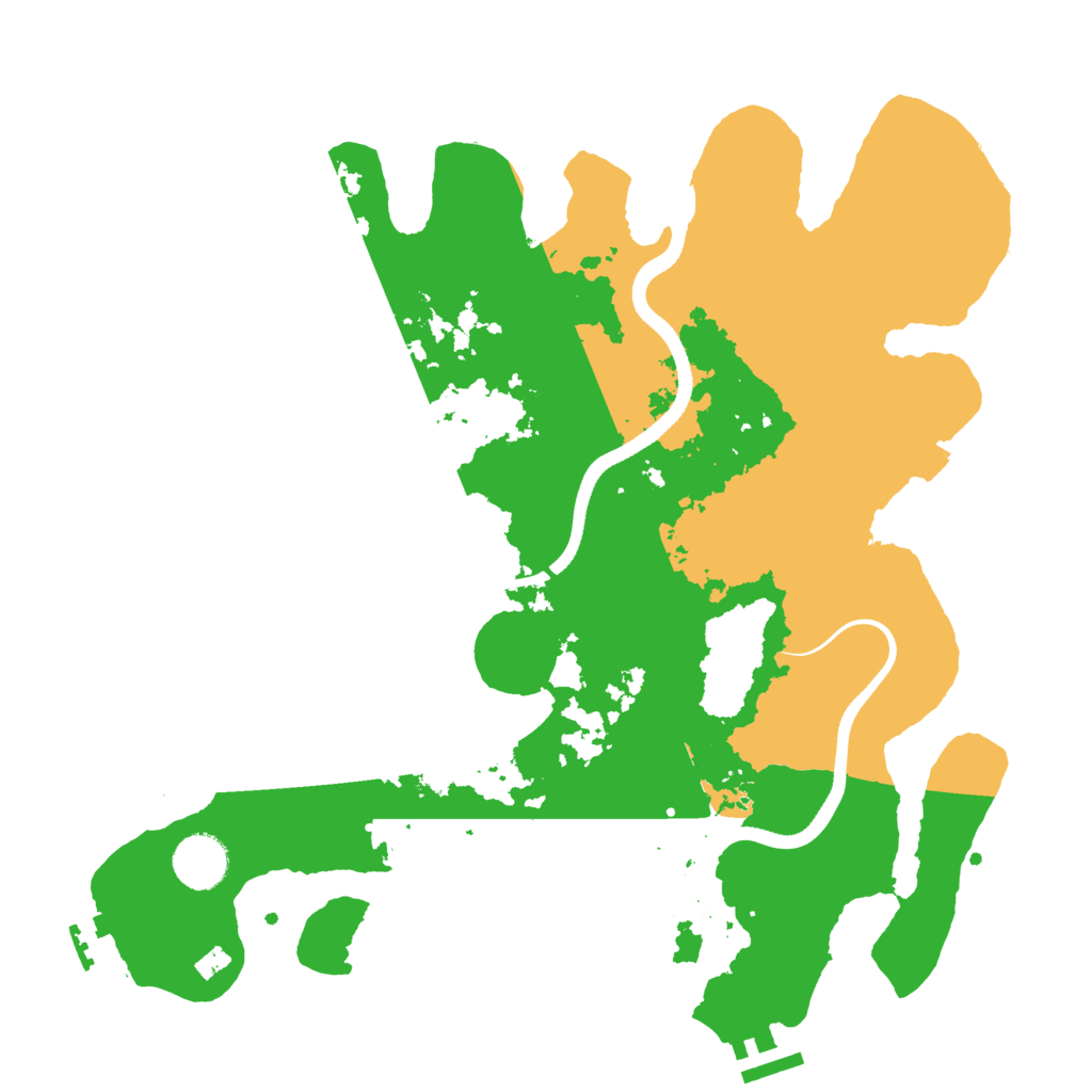 Biome Rust Map: Procedural Map, Size: 3500, Seed: 1916499337