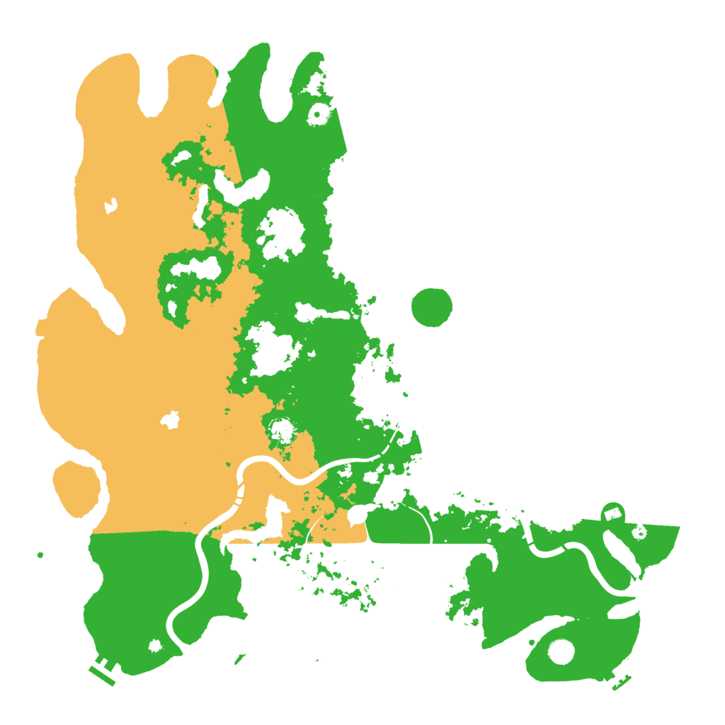 Biome Rust Map: Procedural Map, Size: 5000, Seed: 281636727