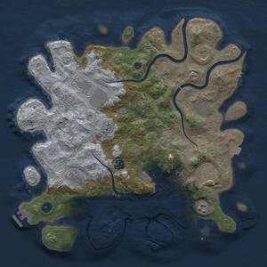 Thumbnail Rust Map: Procedural Map, Size: 3850, Seed: 12042025, 16 Monuments