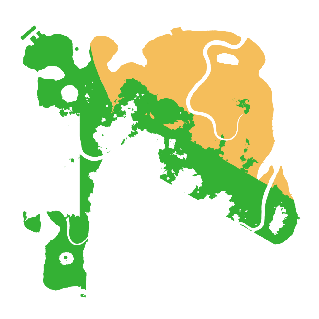 Biome Rust Map: Procedural Map, Size: 3500, Seed: 7485649