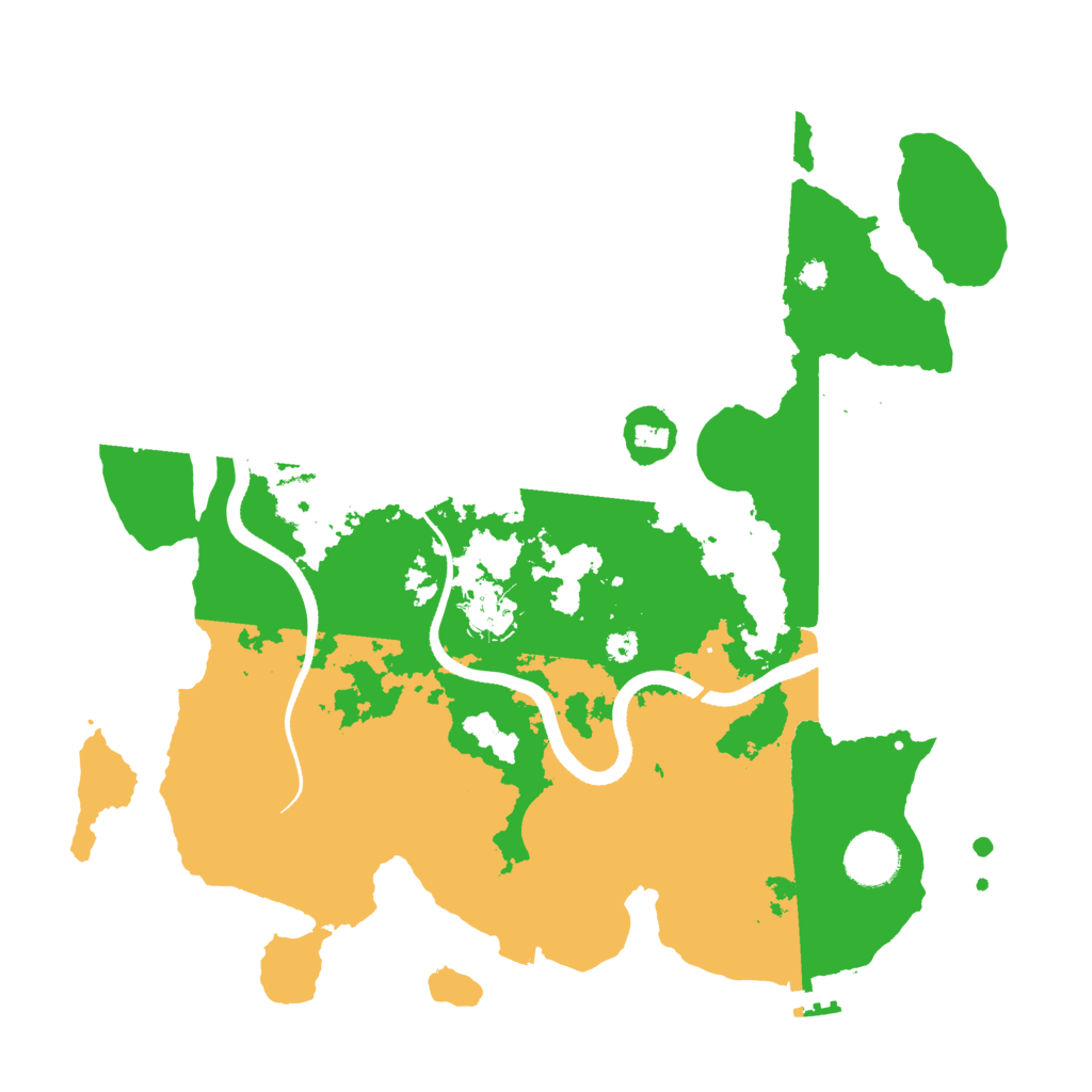 Biome Rust Map: Procedural Map, Size: 3500, Seed: 439384820