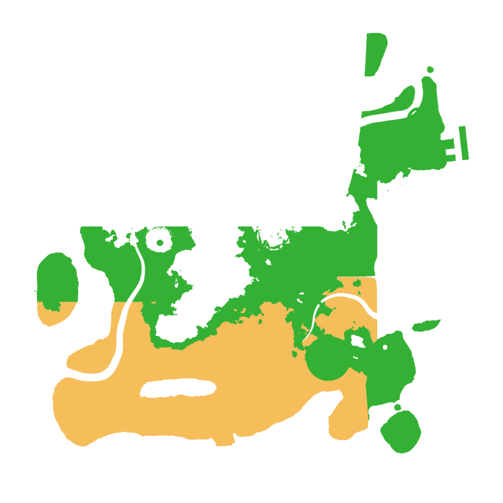 Biome Rust Map: Procedural Map, Size: 3000, Seed: 19990000