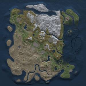 Thumbnail Rust Map: Procedural Map, Size: 4250, Seed: 1286292115, 16 Monuments