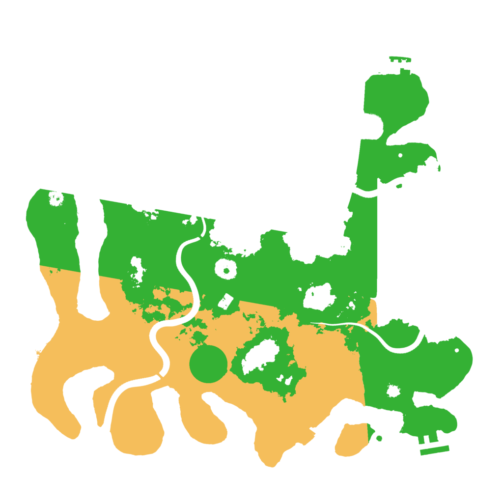 Biome Rust Map: Procedural Map, Size: 3500, Seed: 330309974