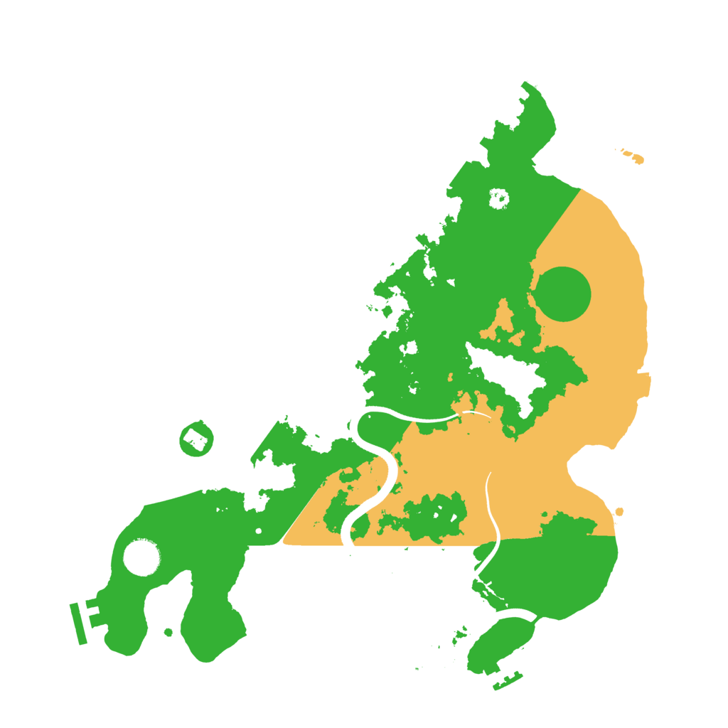 Biome Rust Map: Procedural Map, Size: 3500, Seed: 2050309472