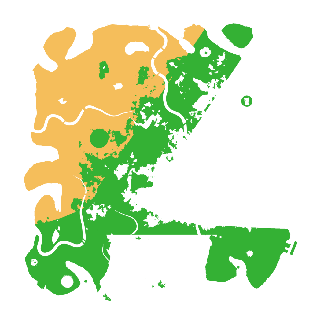 Biome Rust Map: Procedural Map, Size: 4500, Seed: 437678256