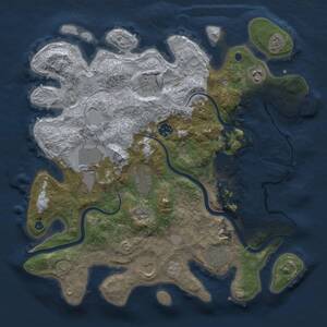 Thumbnail Rust Map: Procedural Map, Size: 3750, Seed: 1476691454, 14 Monuments