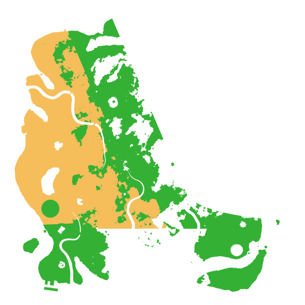 Biome Rust Map: Procedural Map, Size: 4500, Seed: 41220251