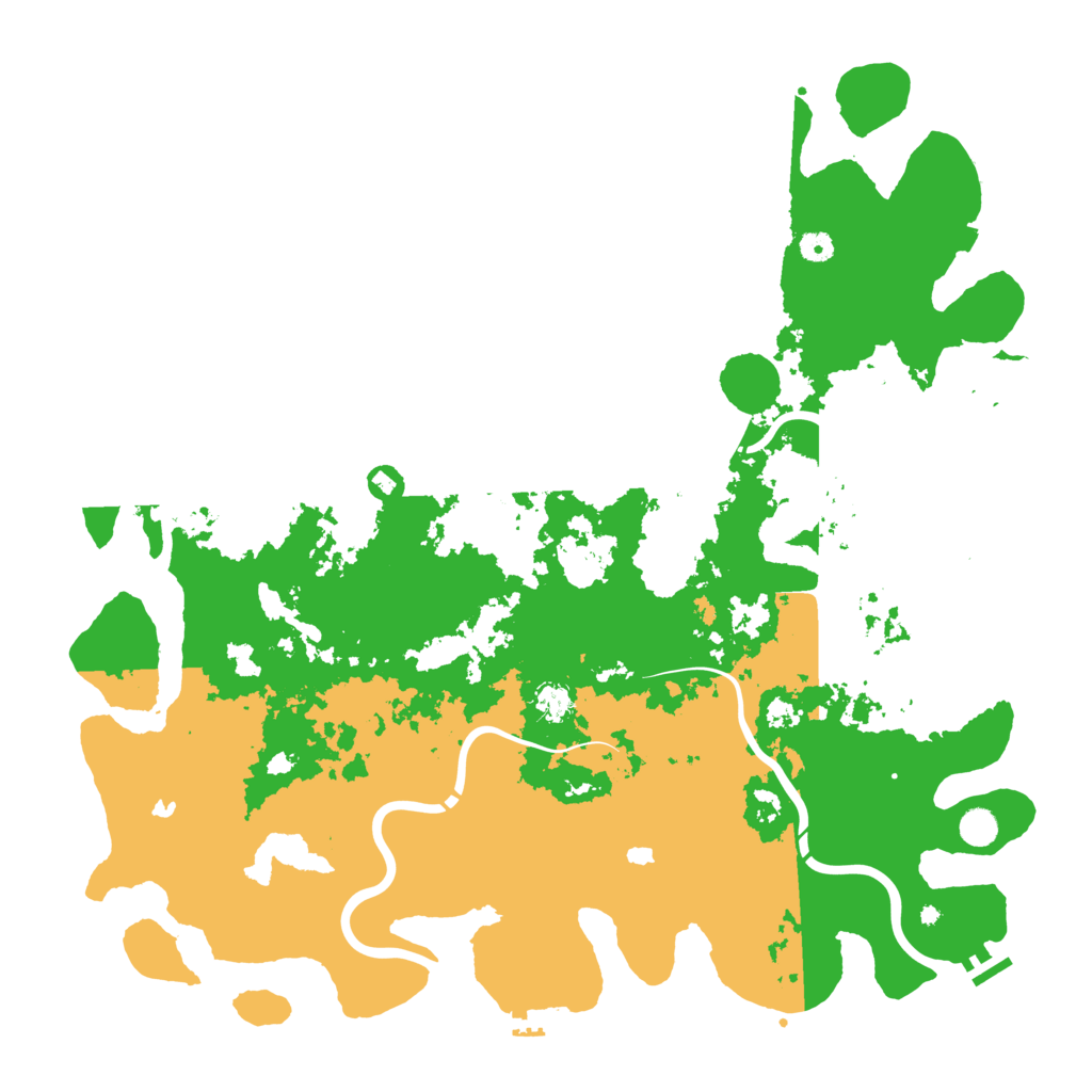 Biome Rust Map: Procedural Map, Size: 5100, Seed: 59632