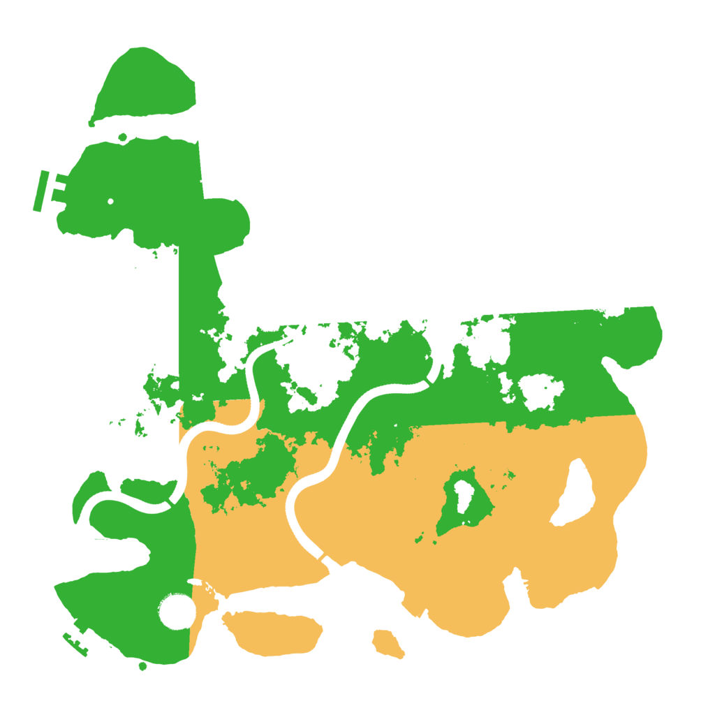 Biome Rust Map: Procedural Map, Size: 3500, Seed: 528197