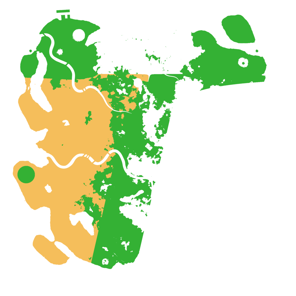Biome Rust Map: Procedural Map, Size: 4500, Seed: 42426979