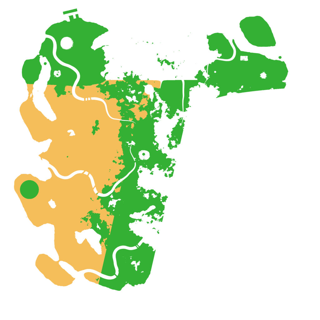 Biome Rust Map: Procedural Map, Size: 4500, Seed: 42426979